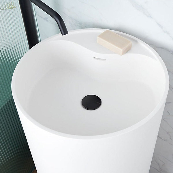 Lavabo colonne design VISTABELLA diam55 cm en sanydur