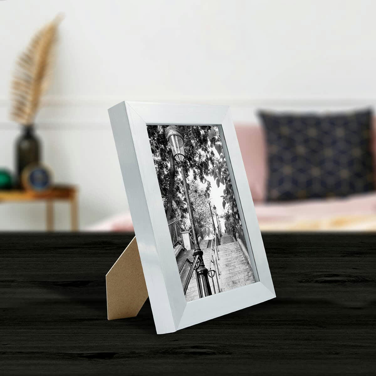 PRECIOUS - Cadre photo acier 10x15 cm résine recyclée