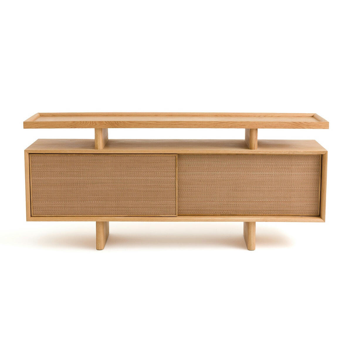 Buffet console chêne/cuir, Propono