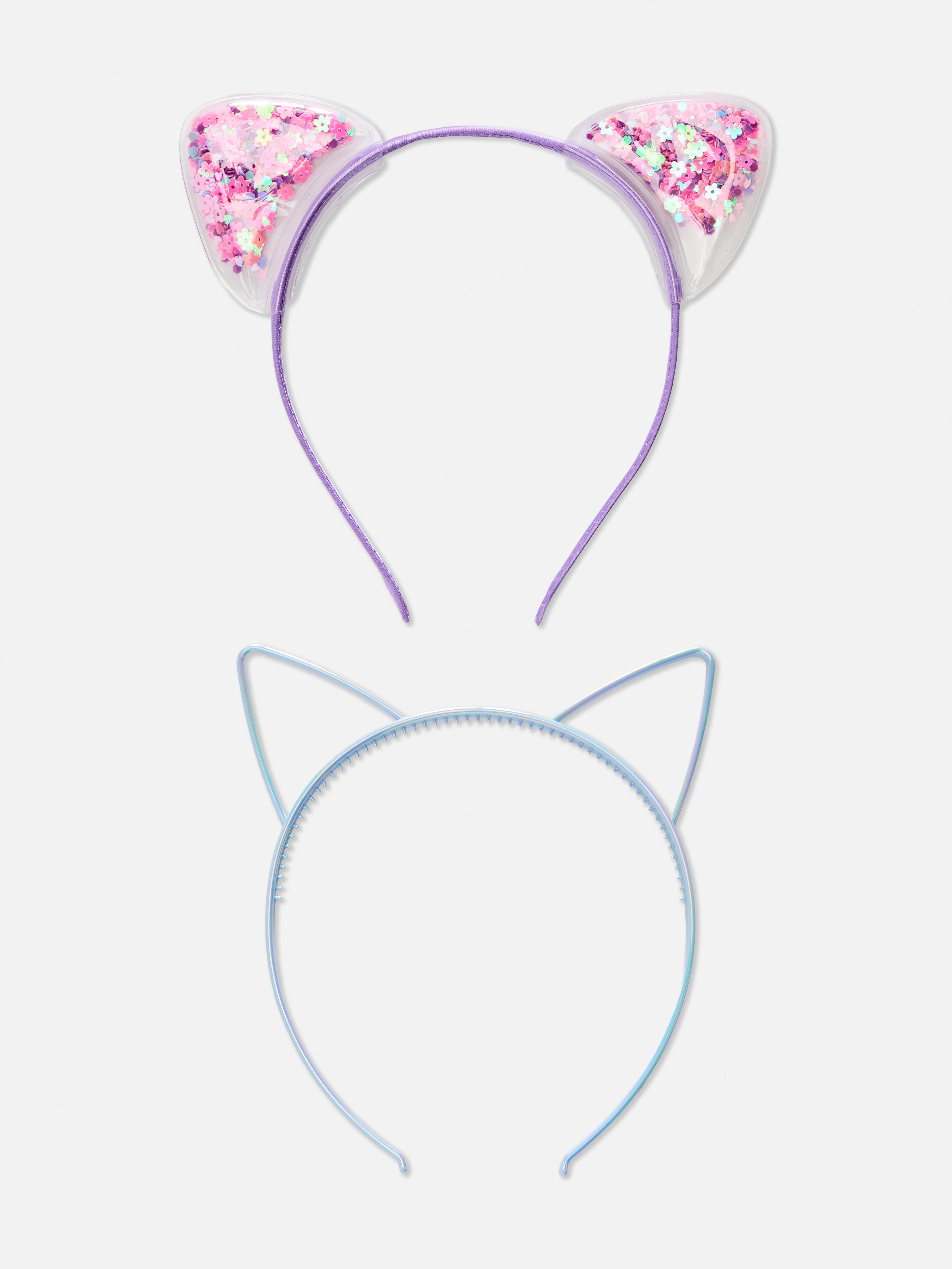 2-Pack Cat Ear Headbands