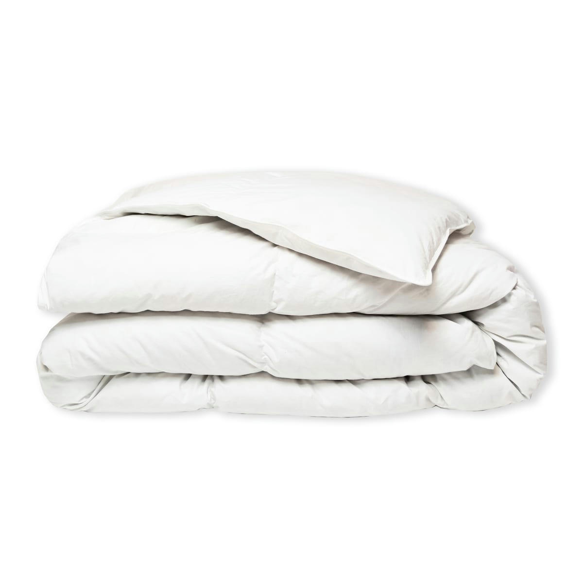 GISÈLE - Couette TEMPÉRÉE 30% Duvet - Coton  240x260 cm - Wake Me Green
