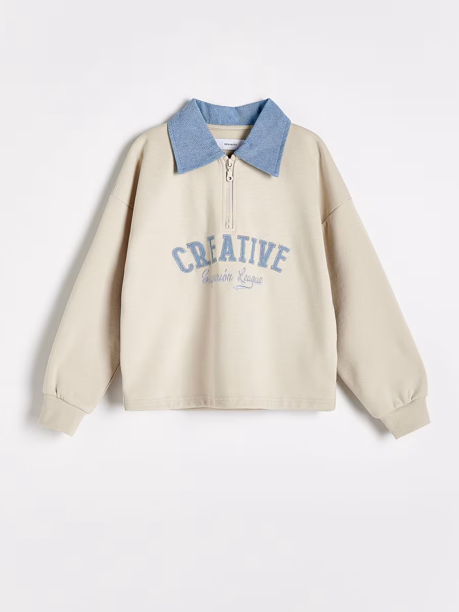 Sweatshirt With Appliqu&eacute;