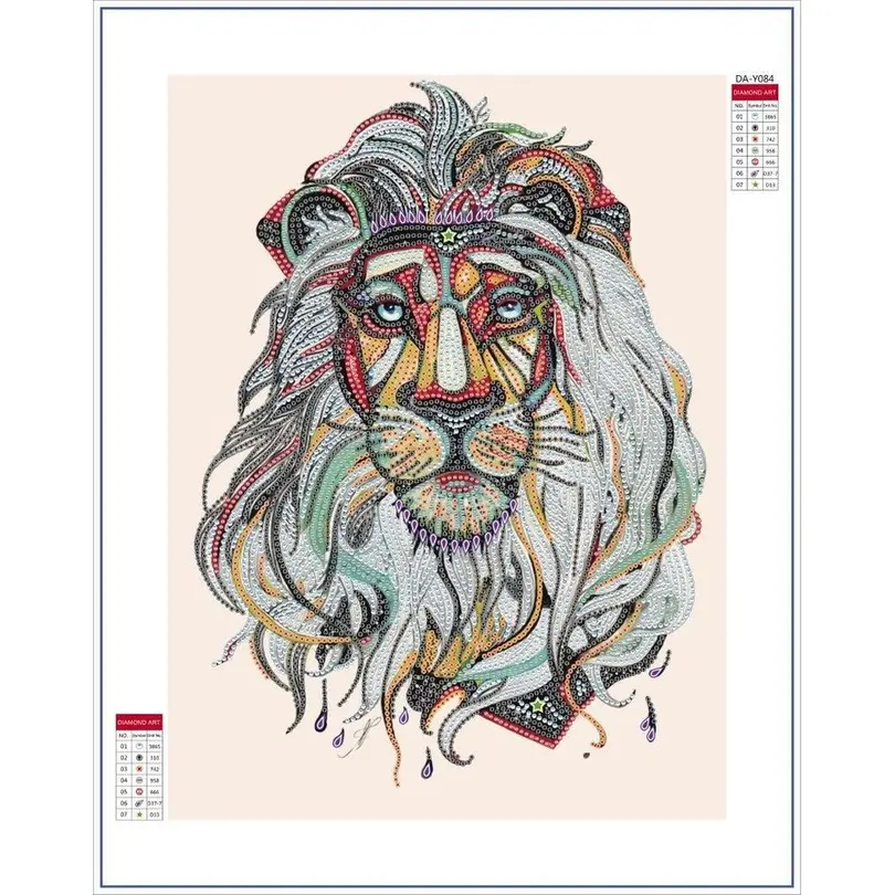 Bastelset Diamond Painting Löwe