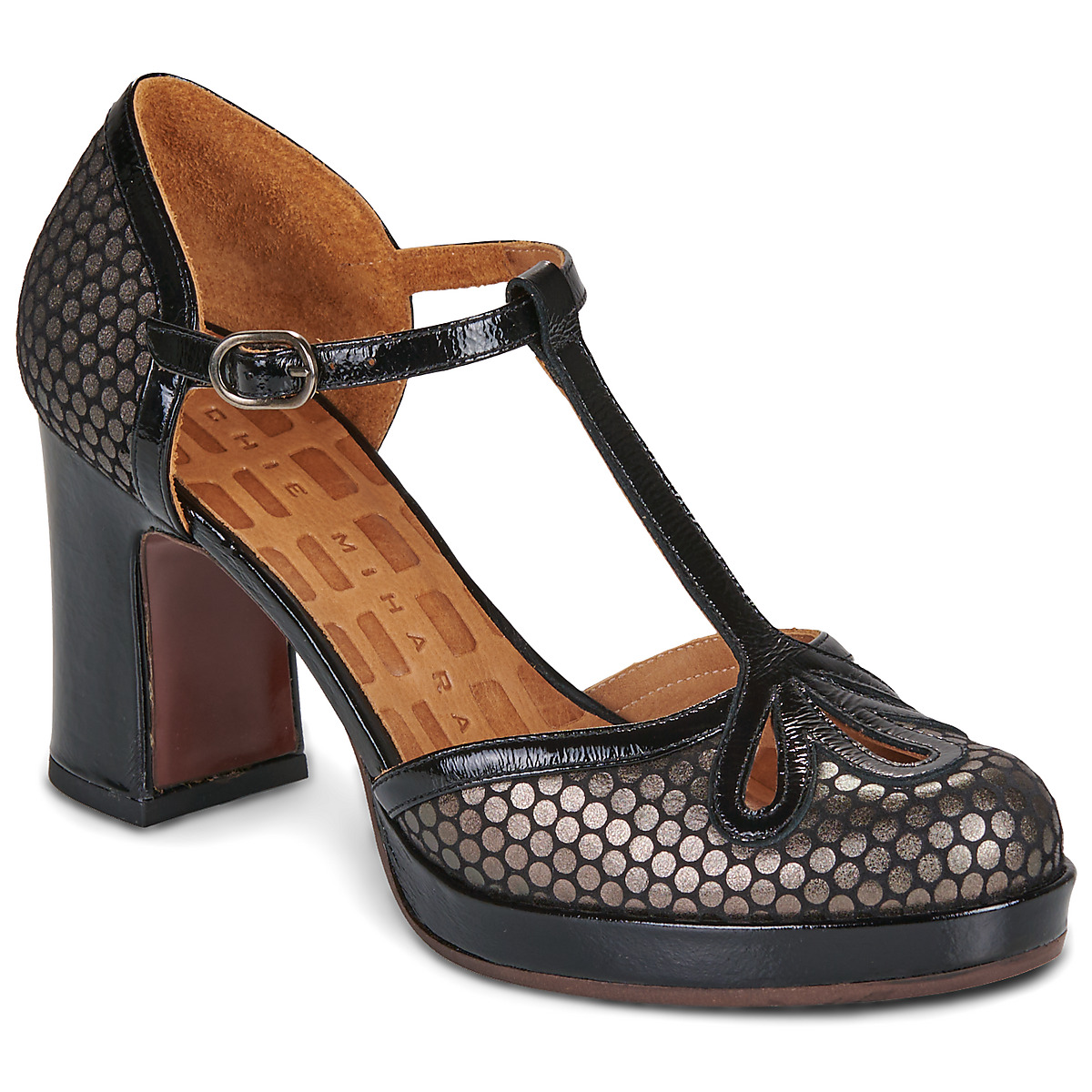 Chie Mihara - DAMELIA - Black / Gold