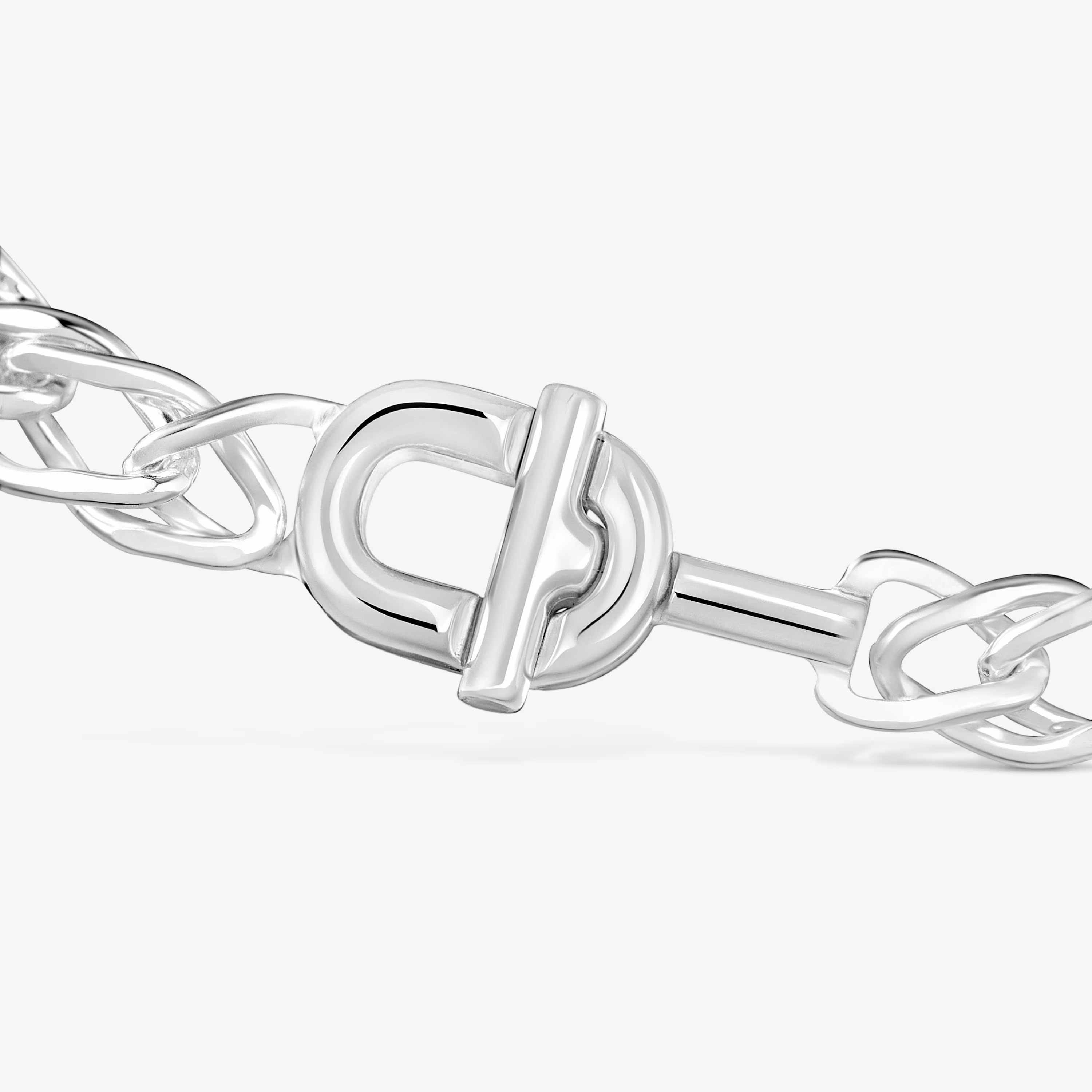 Pulsera doble barbada de plata TOUS MANIFESTO