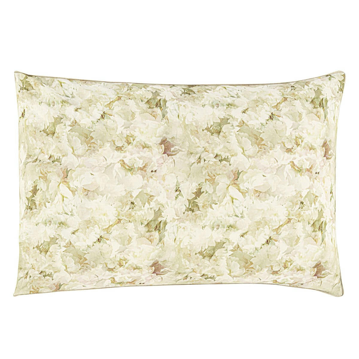 FLEURS DE JOUR - Taie d'oreiller imprimée en percale de coton rose