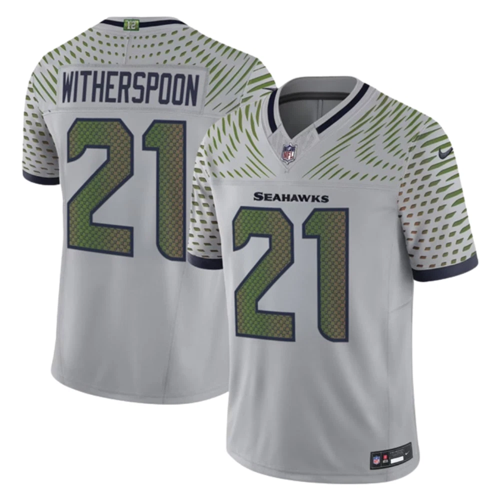 Devon Witherspoon Seattle Seahawks Nike 2025 RIVALRIES Vapor Limited Jersey - Gray