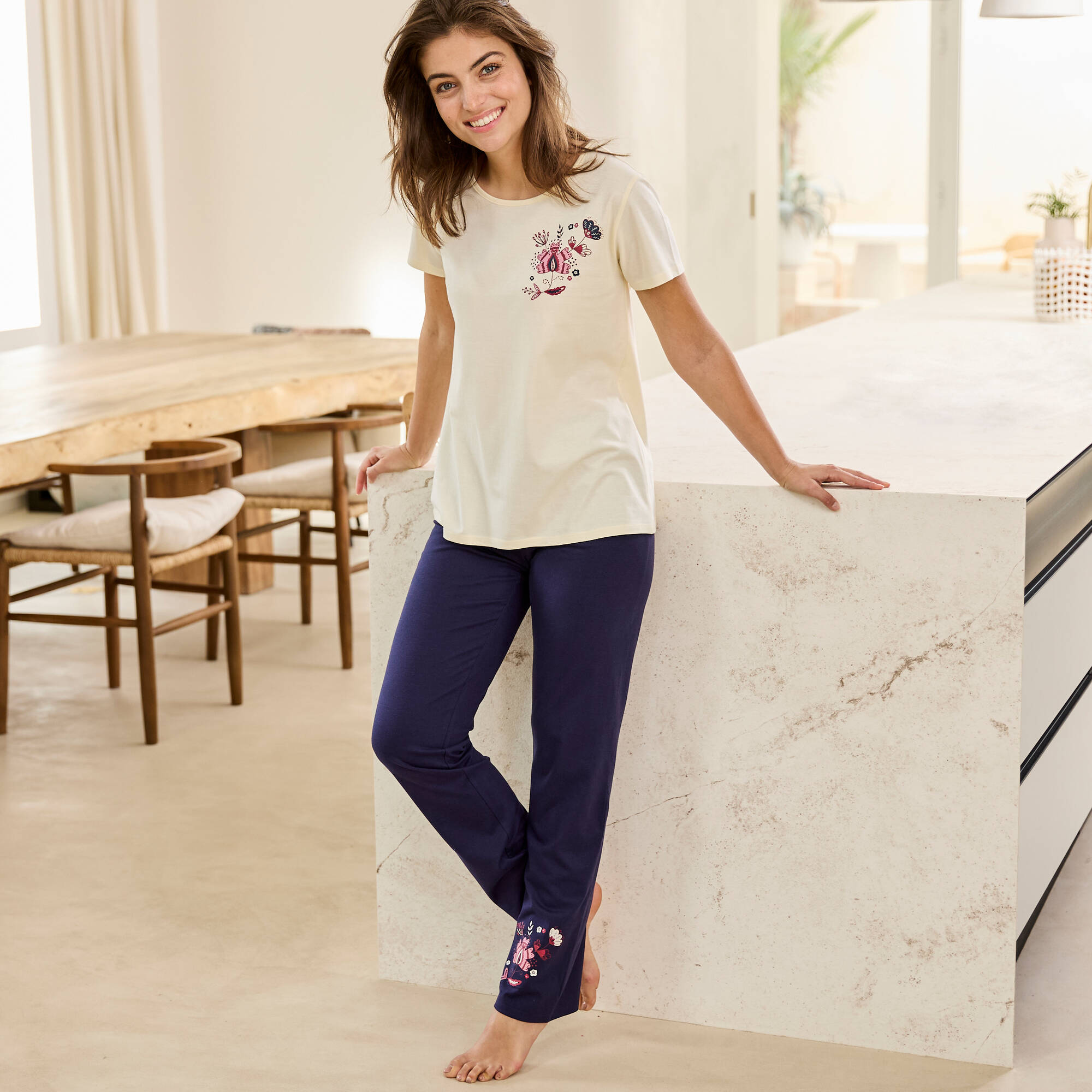 Tee-shirt pyjama manches courtes
