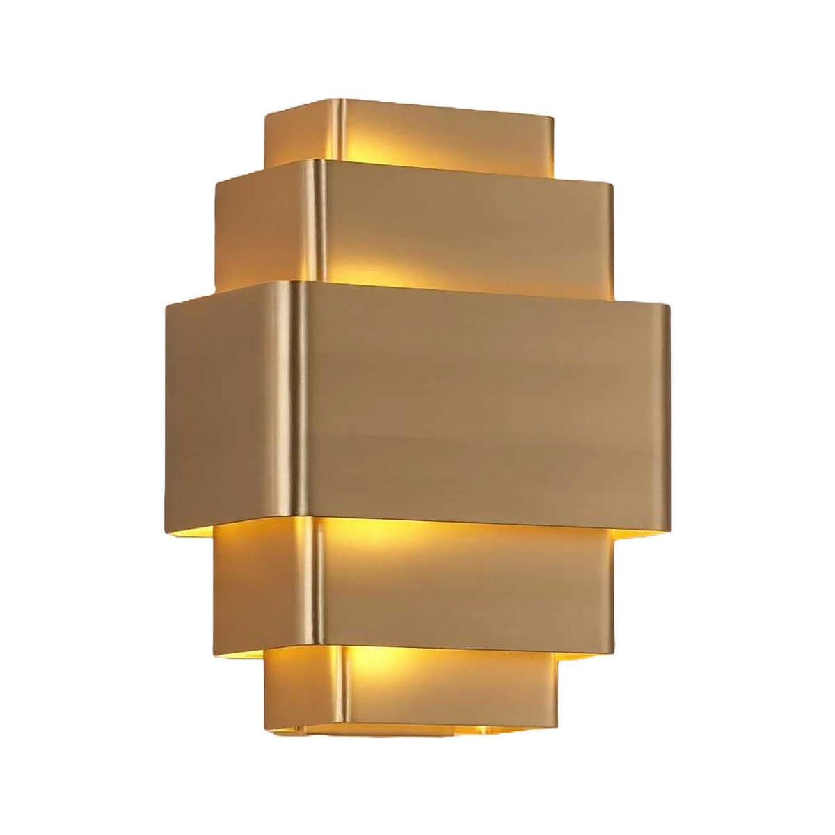 Artdelight wandlamp Layers - 3 lichts - 12 x 28  cm - brons