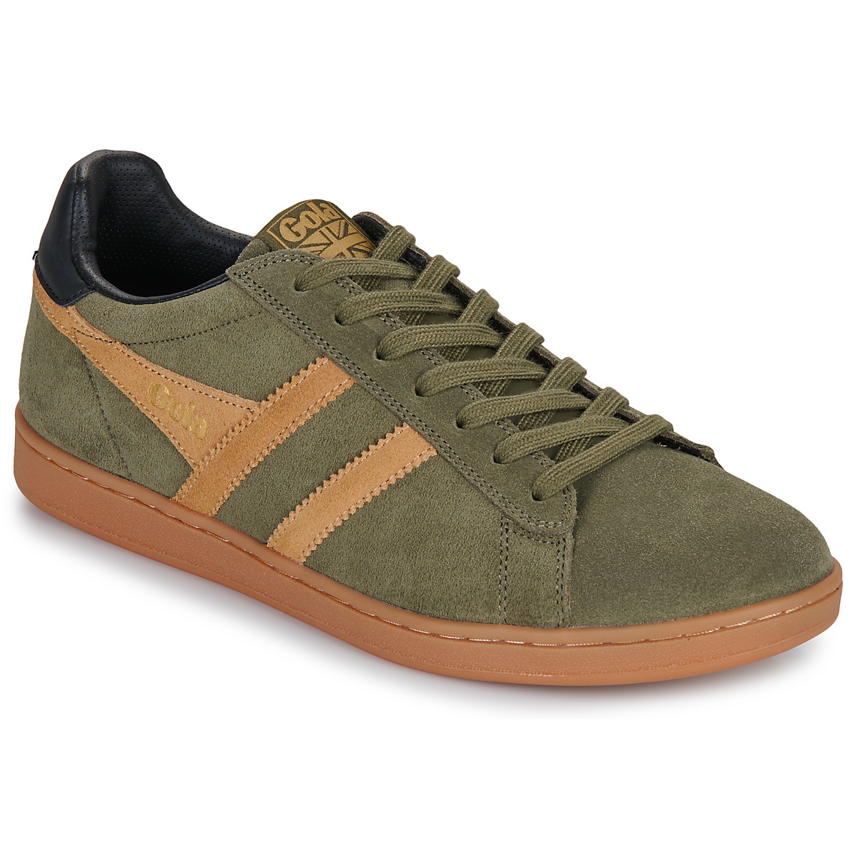 Gola - EQUIPE II SUEDE - Kaki / Brown