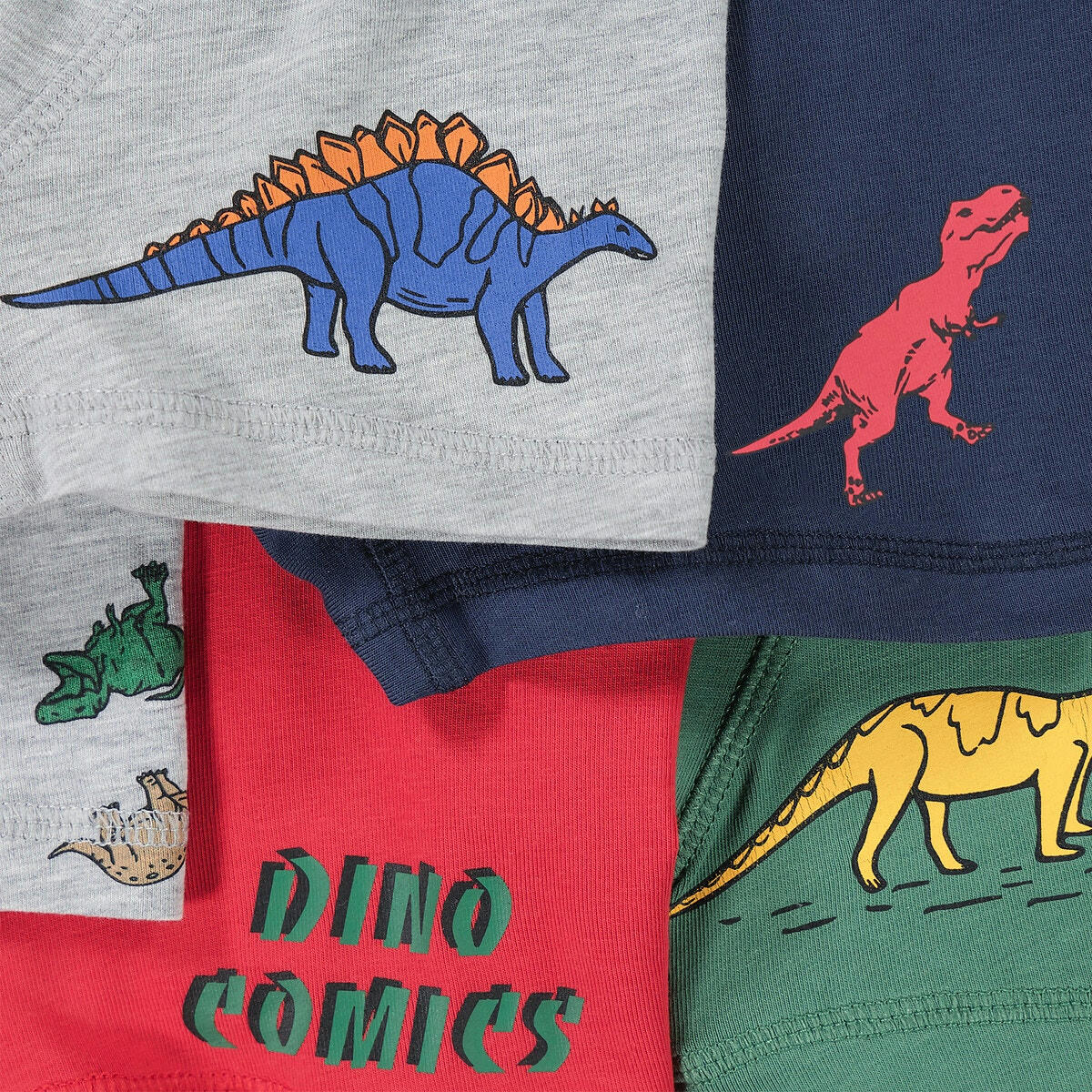 Lot de 5 boxers, motifs dinosaures