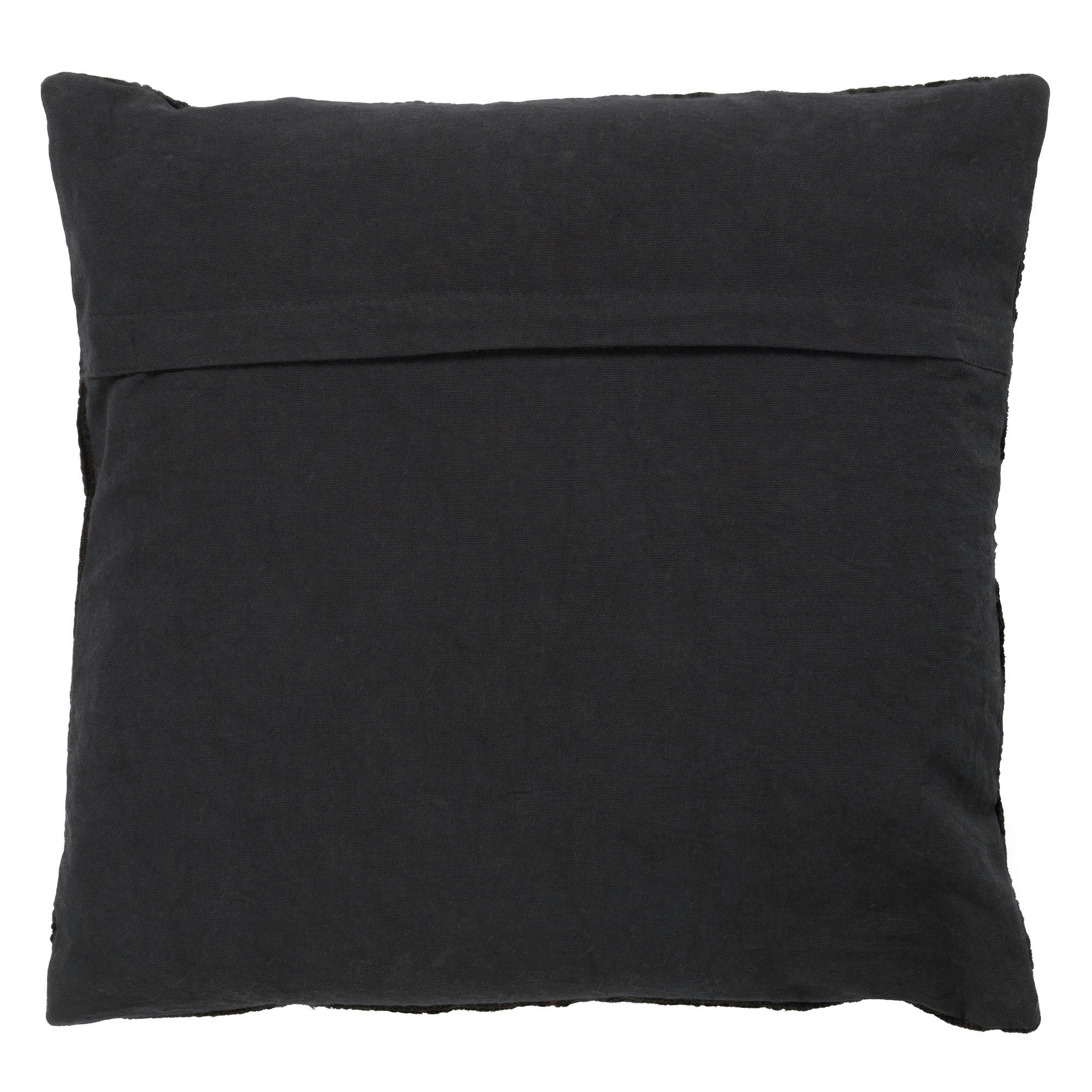 - Housse de coussin noir en coton-45x45 cm avec motif fleuri