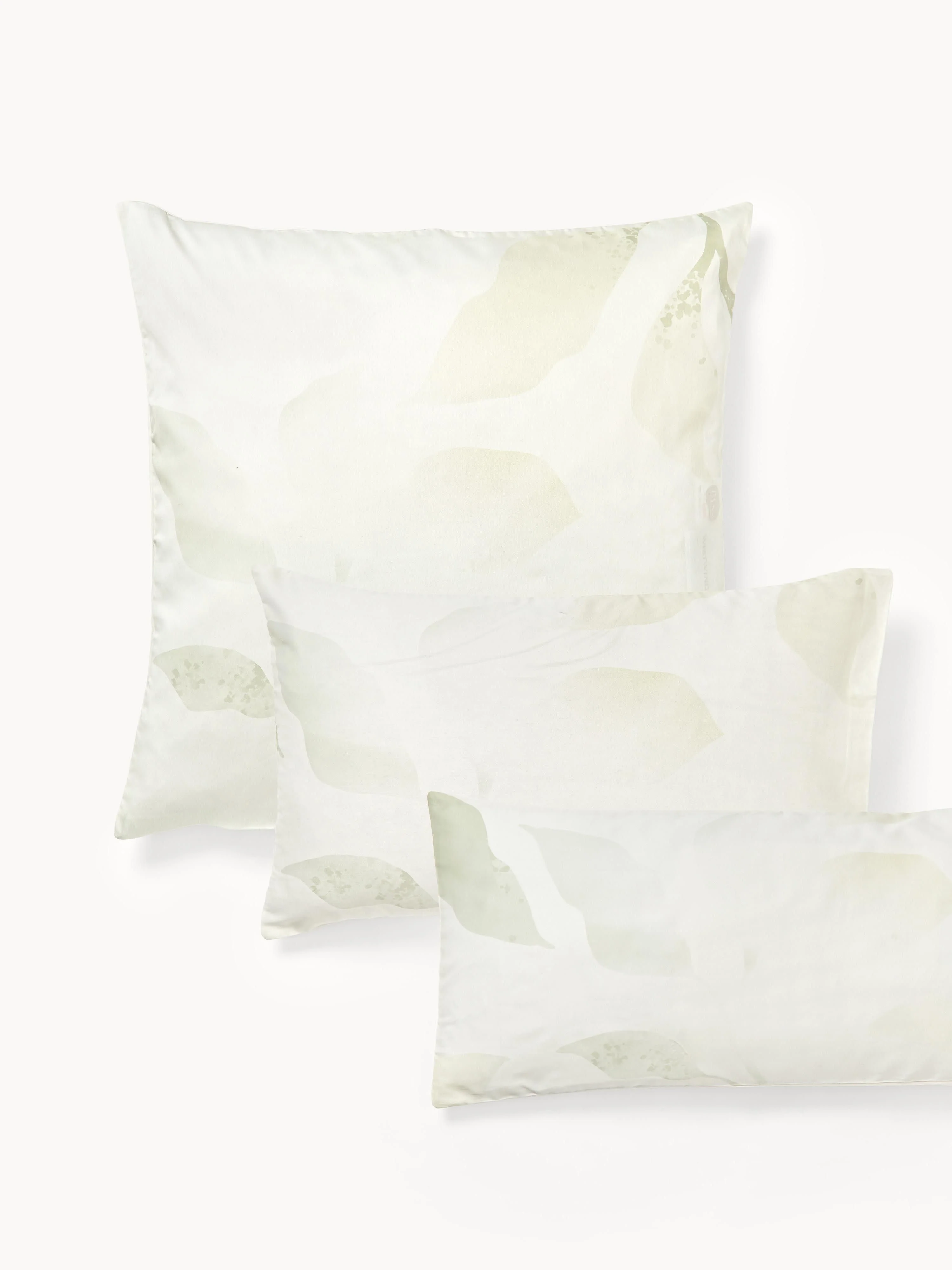 Baumwollsatin-Kopfkissenbezug Marino mit floralem Print