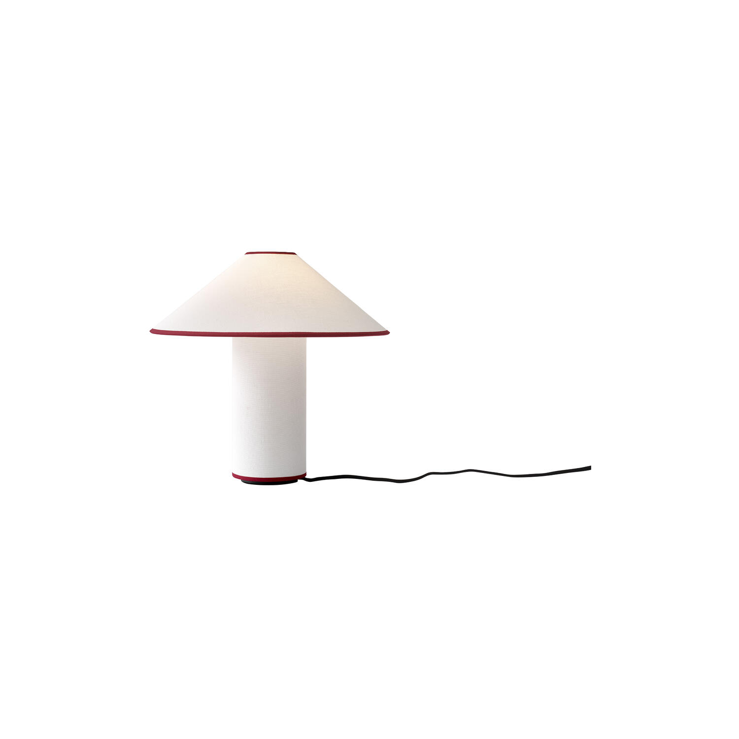 Colette ATD6 Table Lamp, white/merlot