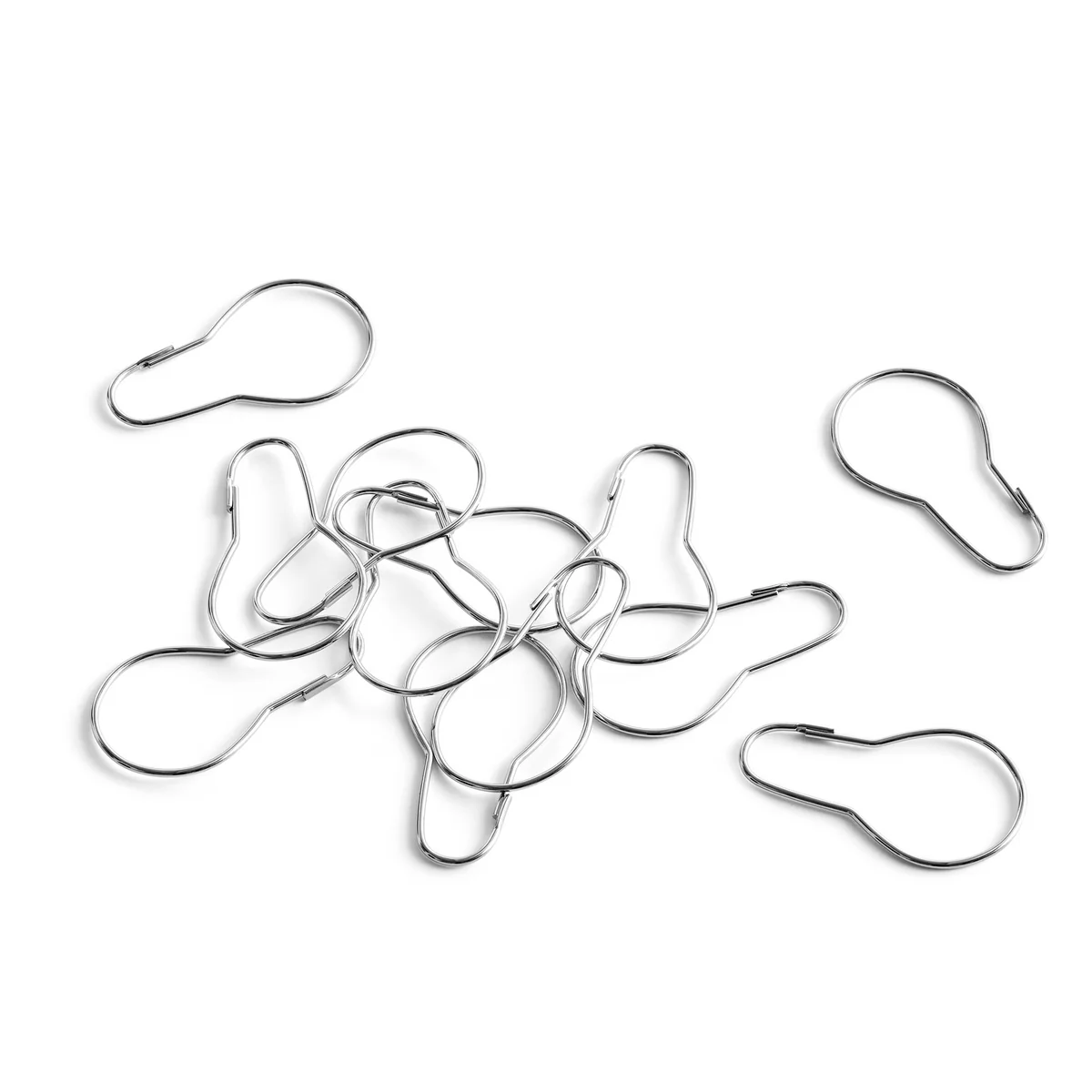 HAY - Ringe für Duschvorhang, Chrom (12er-Set)
