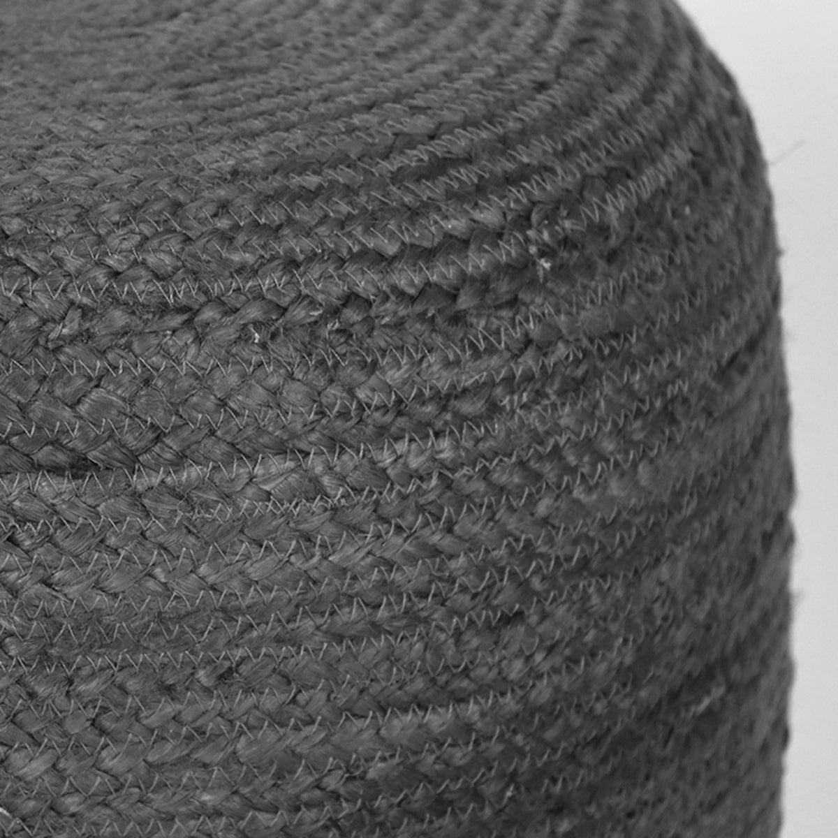 LABEL51 Poef Jute - Antraciet Jute - 50x50x35cm