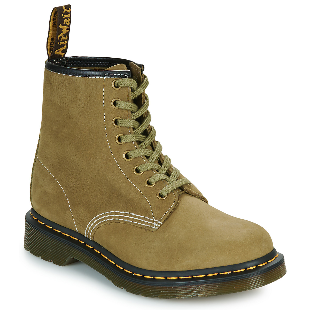 Dr. Martens - 1460 MUTED OLIVE NUBUCK - Kaki