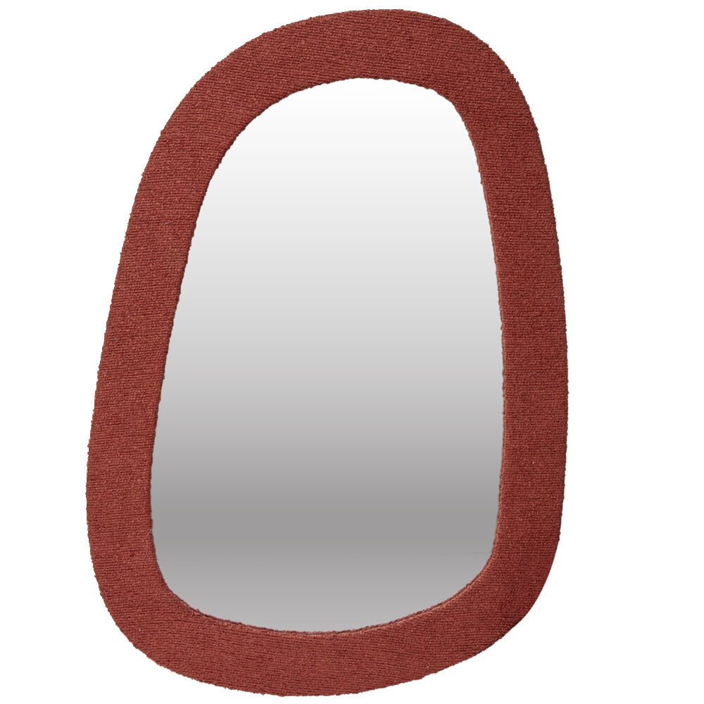 Miroir avec cadre en tissu 24,5x34cm (2 modèles)