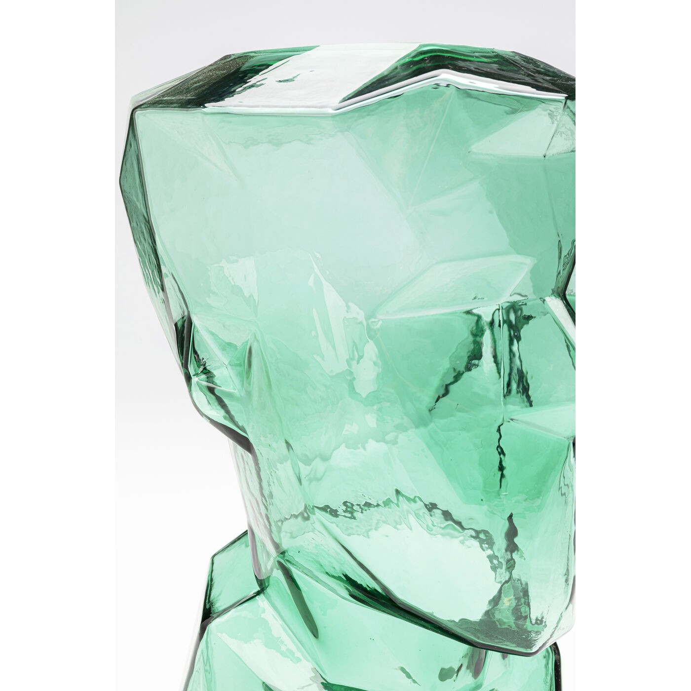 Kare Design Prisma vaas - gezicht - groen - 30cm
