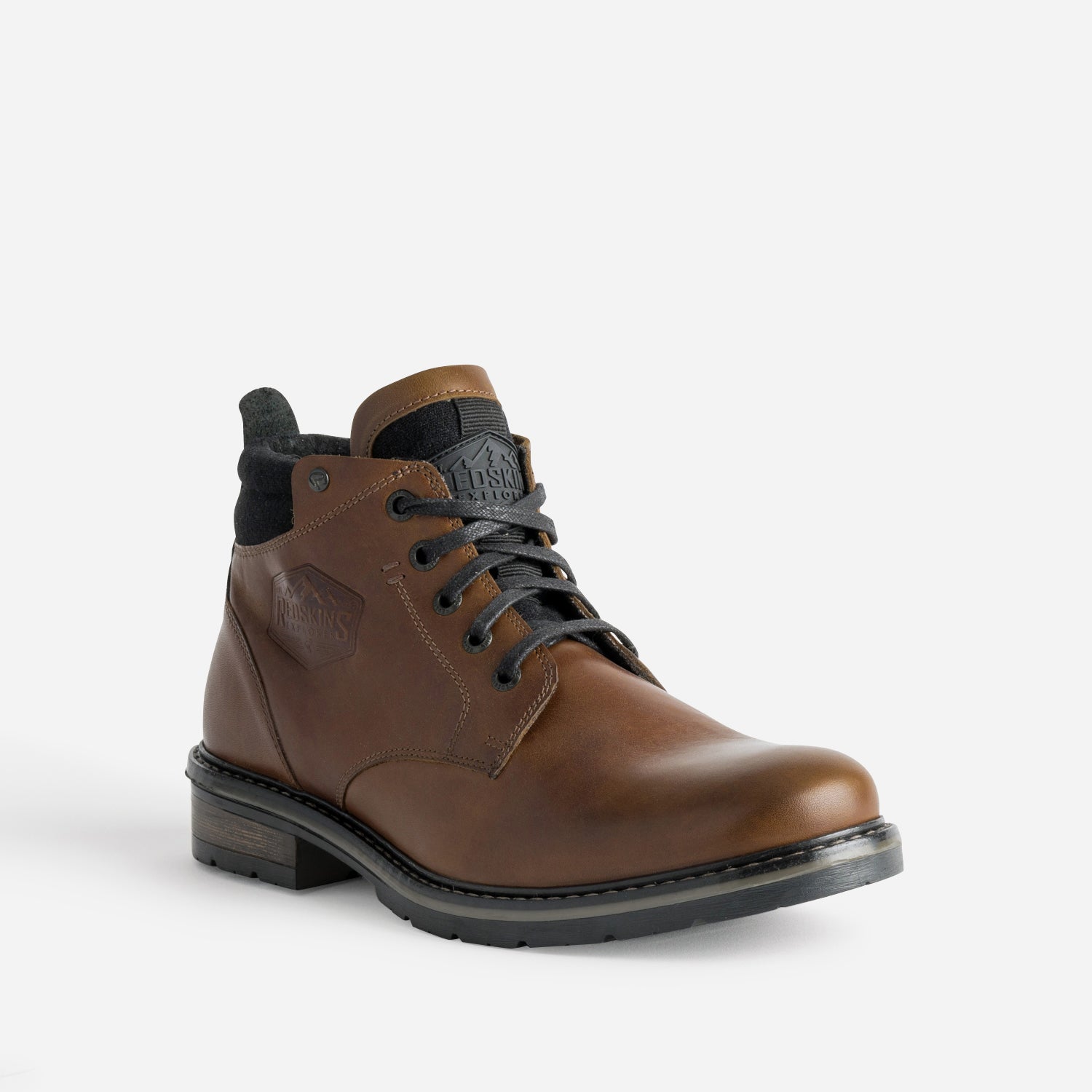 Boots à lacet REDSKINS cognac cuir