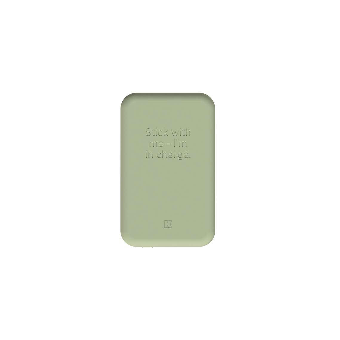- Batterie externe toCHARGE Qi Dusty Olive