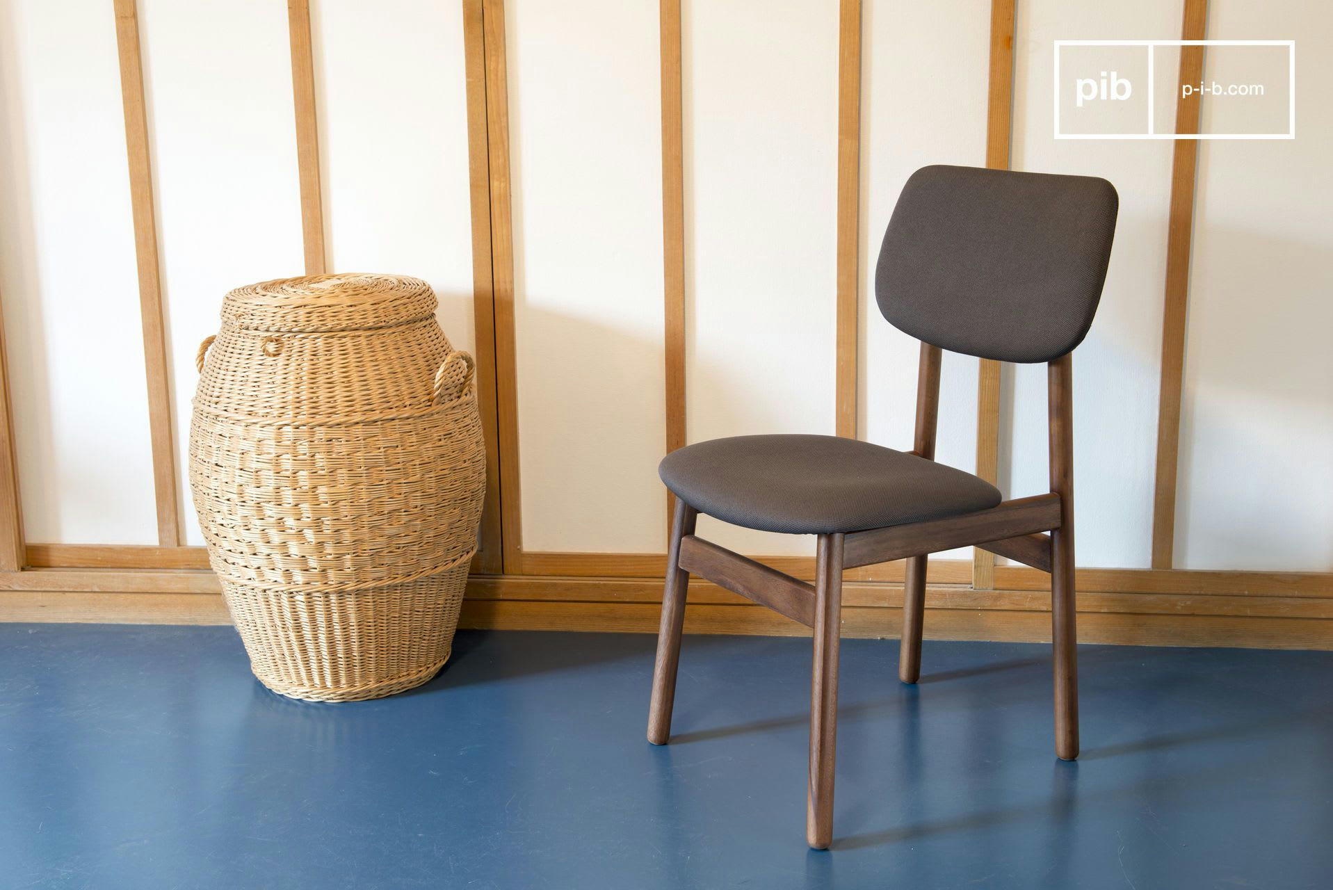 LARSSON - Chaise en bois marron
