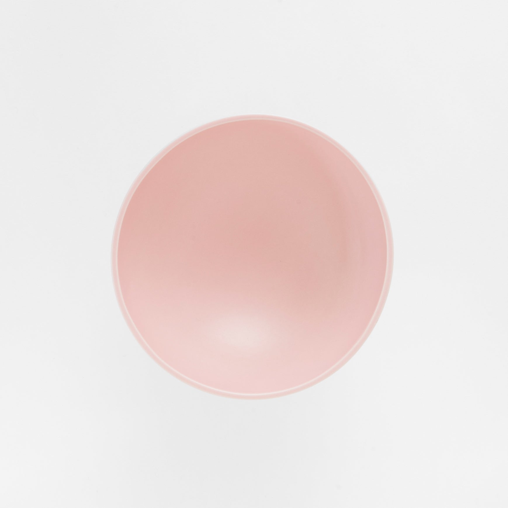 Medium Coral Blush Modern Pedestal Bowl