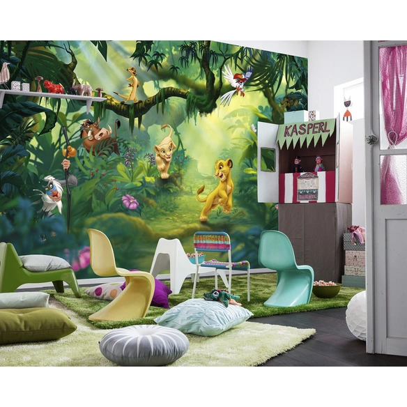 Papiertapete »Lion King Jungle«, Breite 368 cm