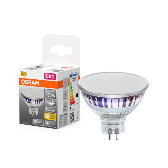 LED-Reflektorlampe, GU 5.3, LxBxH: 46x50x50 mm, warmweiß, klar