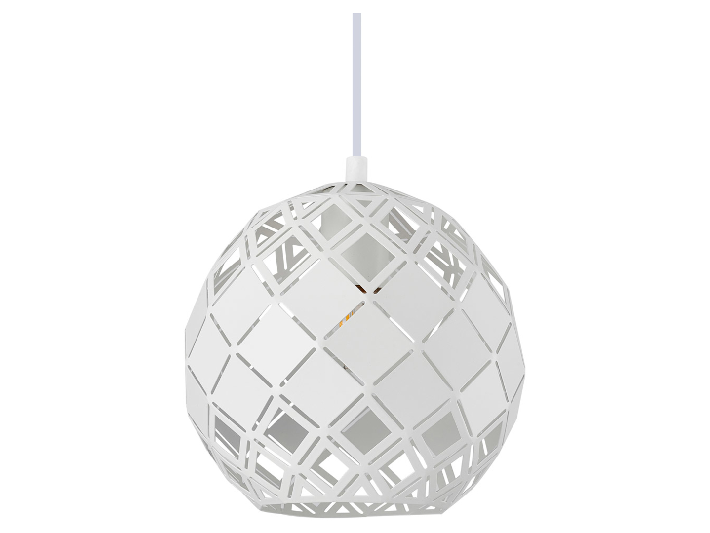 Lampa wisząca Paulela stalowa 20 cm biała
