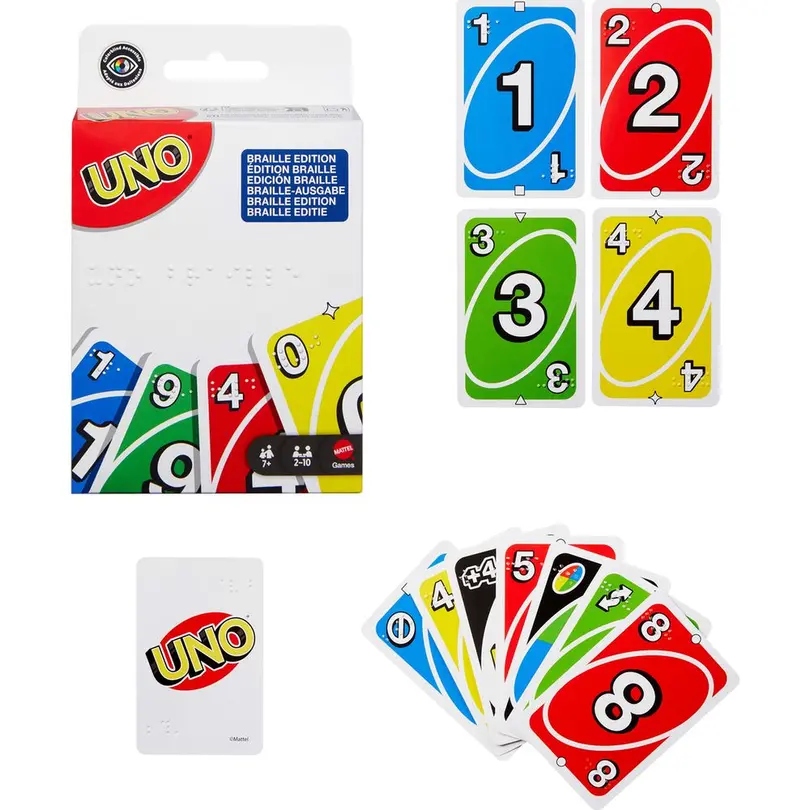 Kartenspiel UNO Braille