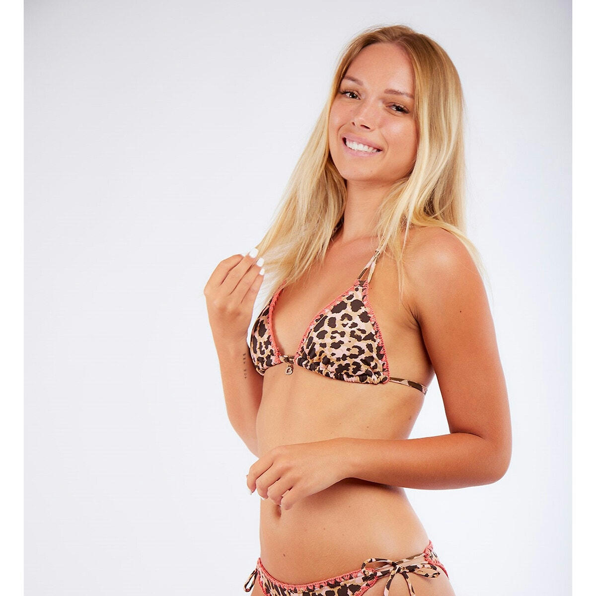 Haut de maillot de bain triangle Nuco Cheetah