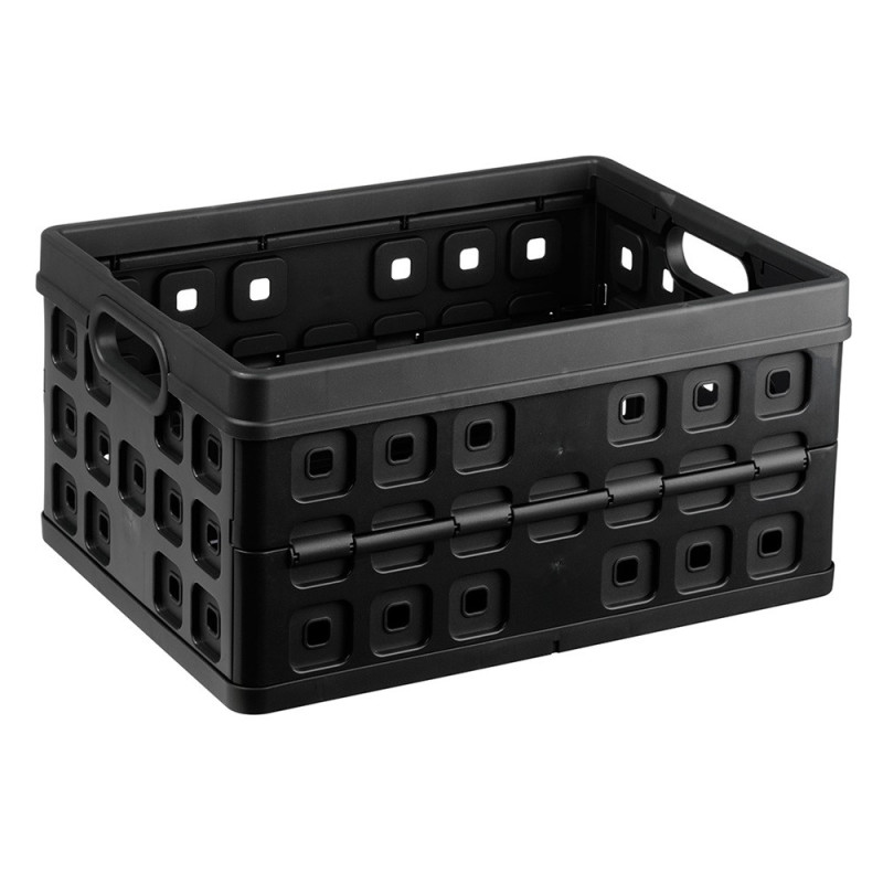 Box de rangement pliant Square noir 32 L SUNWARE