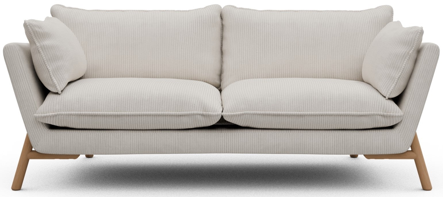 Kragelund Hasle 2-zits Bank Ivory Corduroy   Eiken