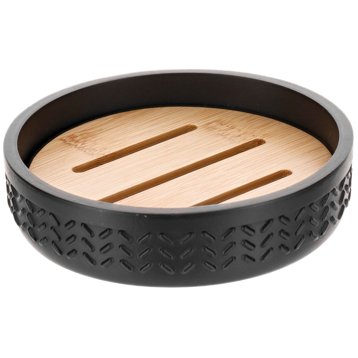 Mydelniczka EIRA grawerowana czarna 11 cm