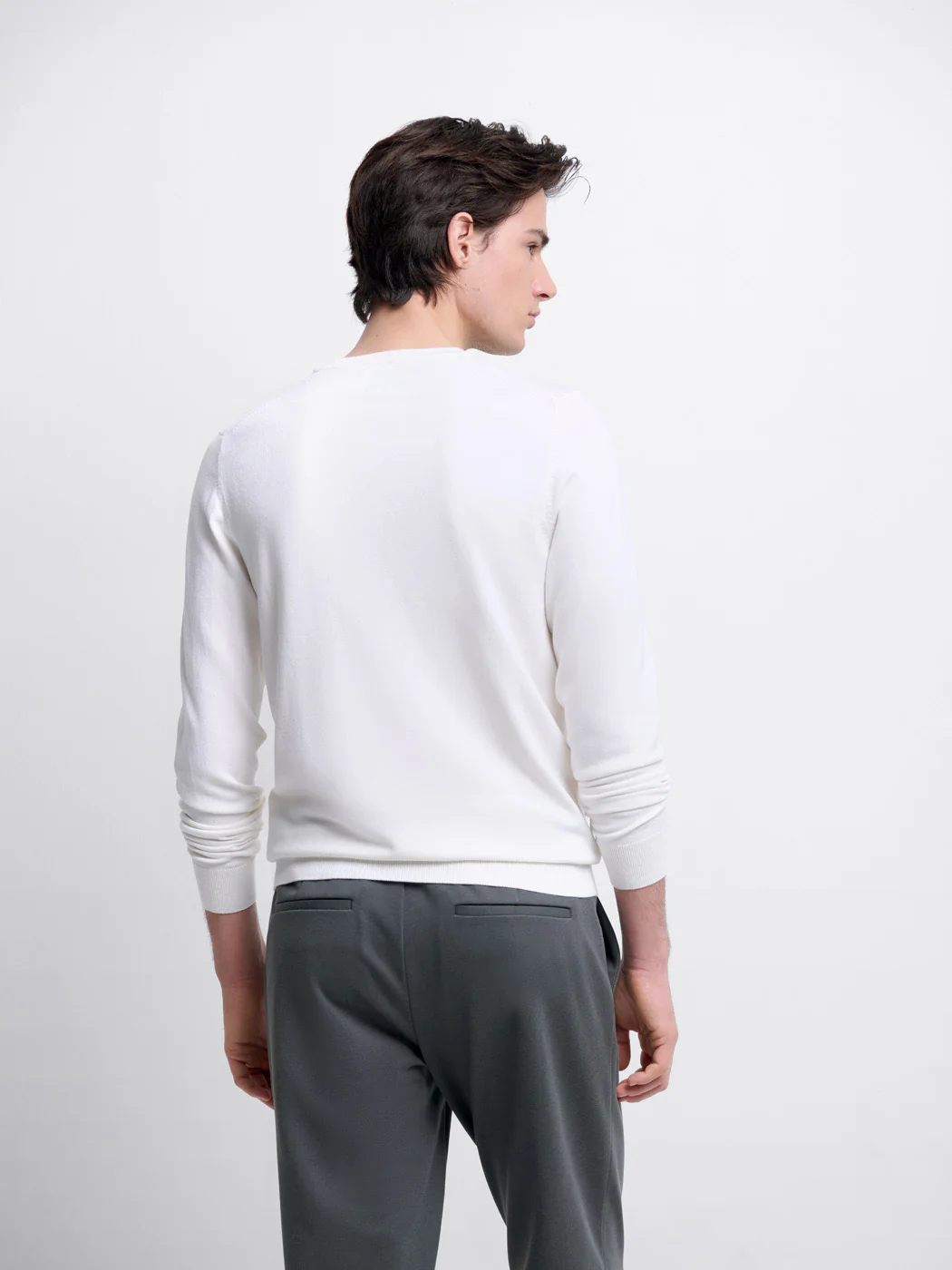 Pull col rond en viscose certifiée