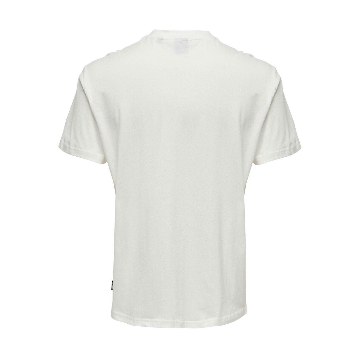 T-shirt droit manches courtes logo poitrine