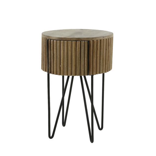 Giga Meubel Nachtkastje Tweak - Naturel Hout - 40x40x60cm