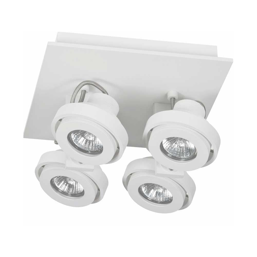 Artdelight spot Meist - 4 lichts - 23 x 15  cm - wit