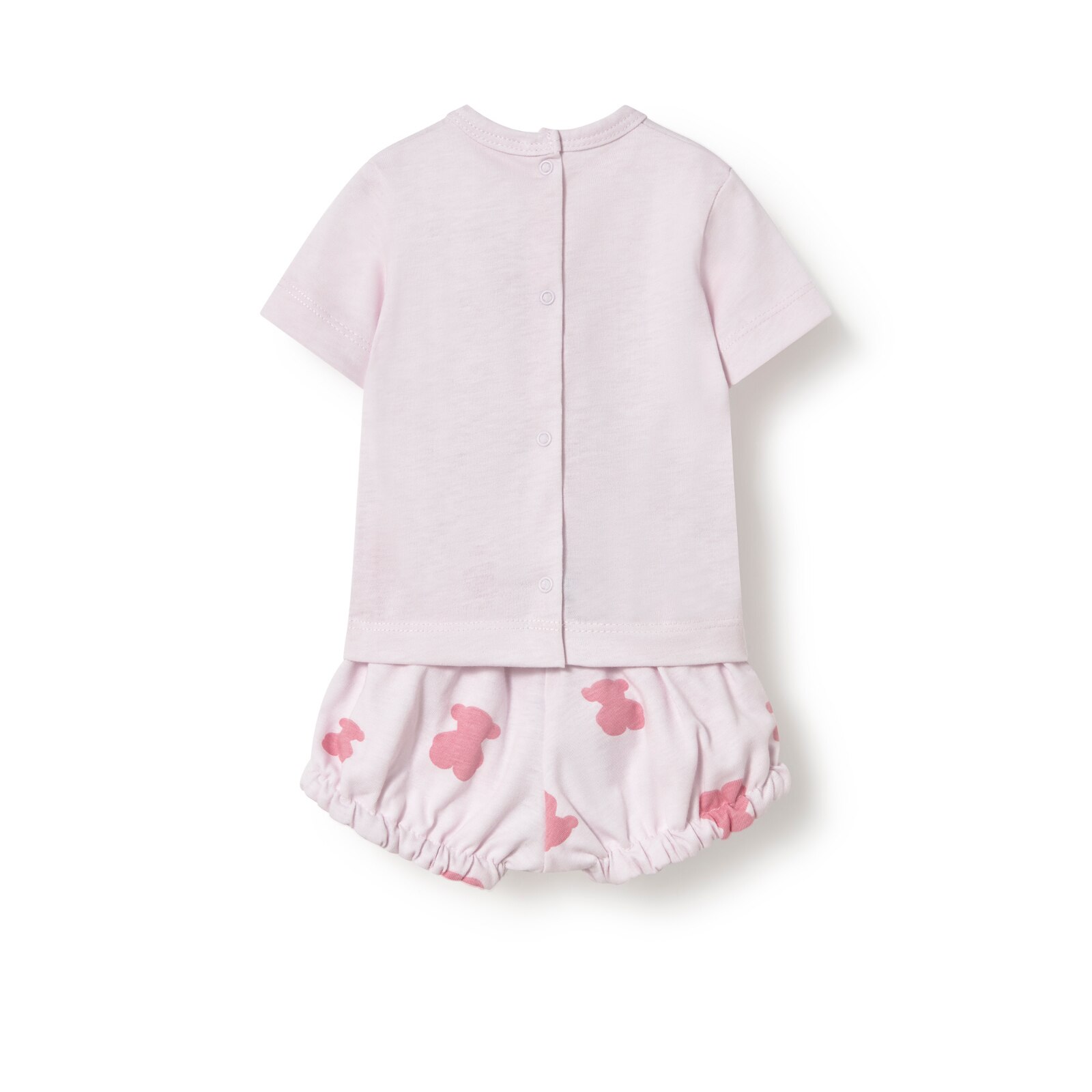 Conjunto de bebé Fluffy rosa