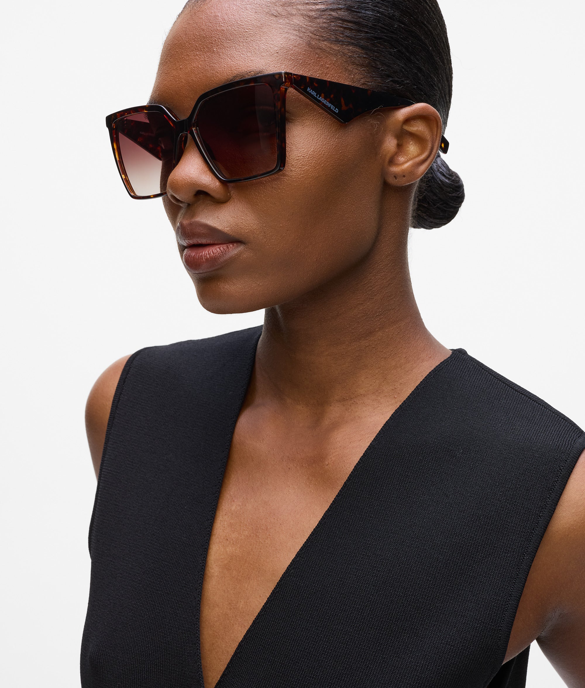 Lunettes de soleil géométriques fines