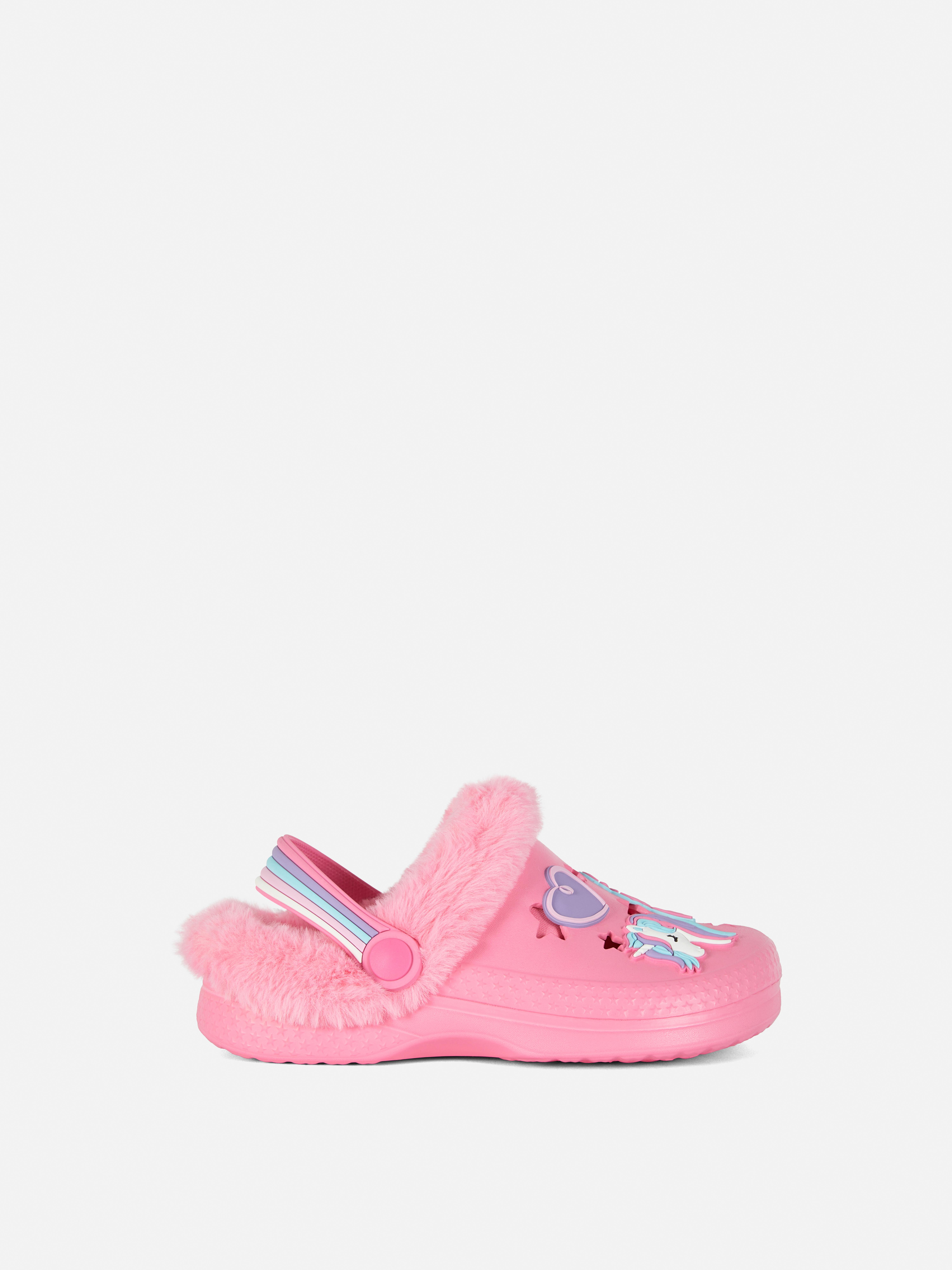Unicorn Faux Fur Lined Clogs