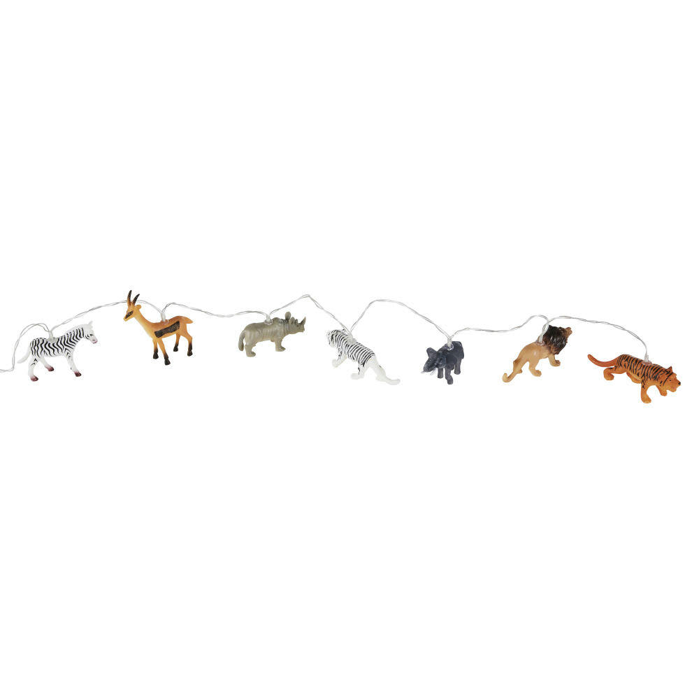 MADRID - Guirlande lumineuse animaux de la jungle multicolore L136