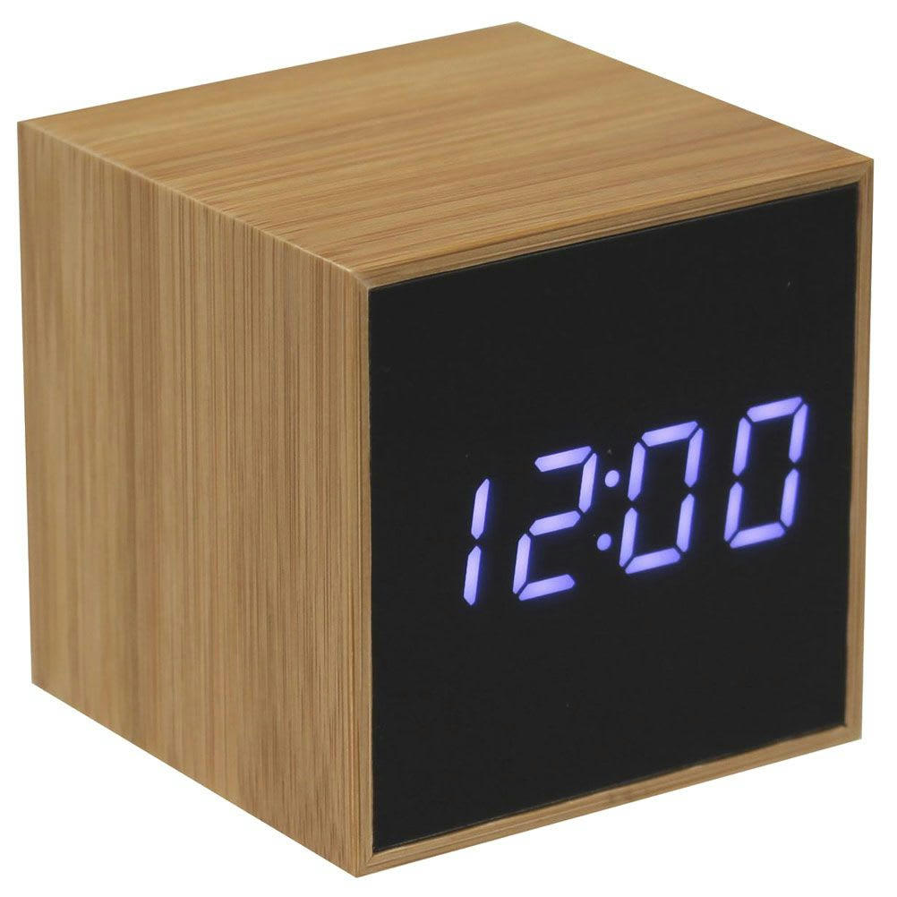 - Petit Réveil Led bambou