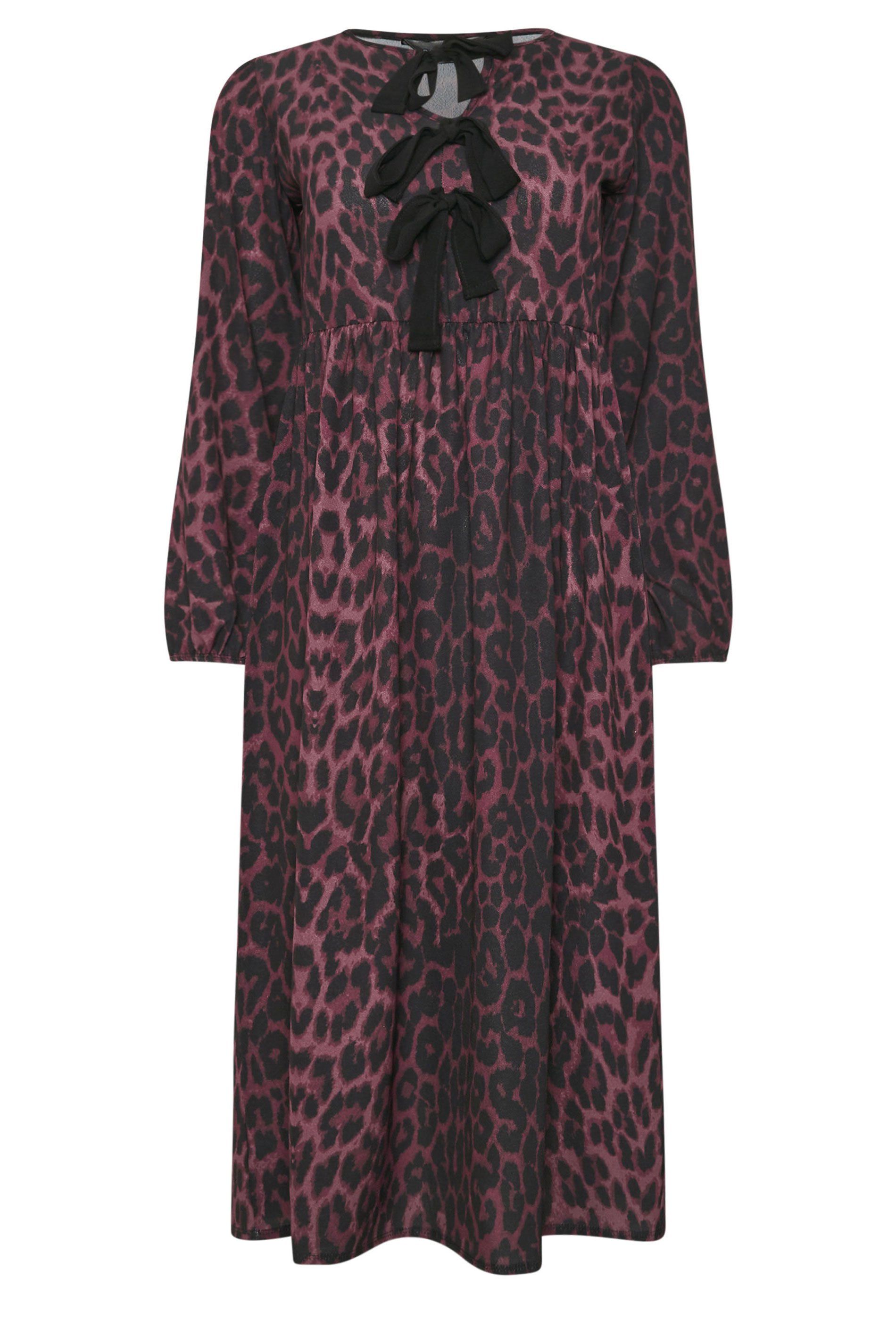 PixieGirl Petite Leopard Print Peplum Dress