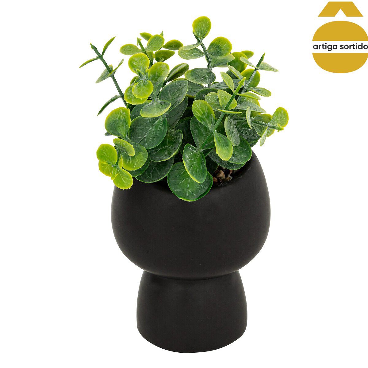 Vasinho com planta artificial livy