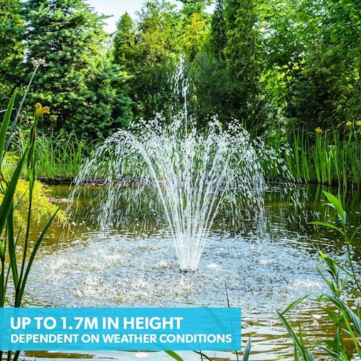 NNEMB 20W Solar Powered Water Fountain Pump Pond Kit with Eco Filter Box