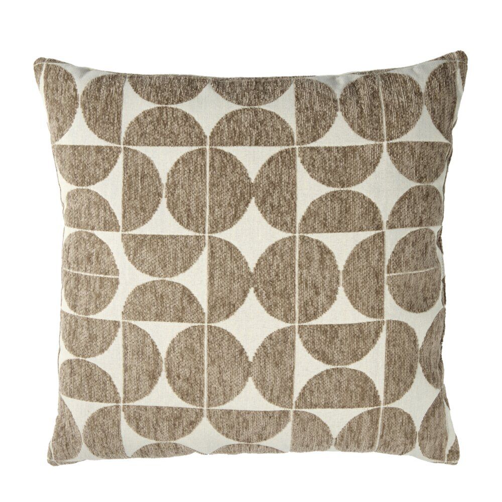 Coussin carré motif effet velours biface 40x40cm (2 modèles)