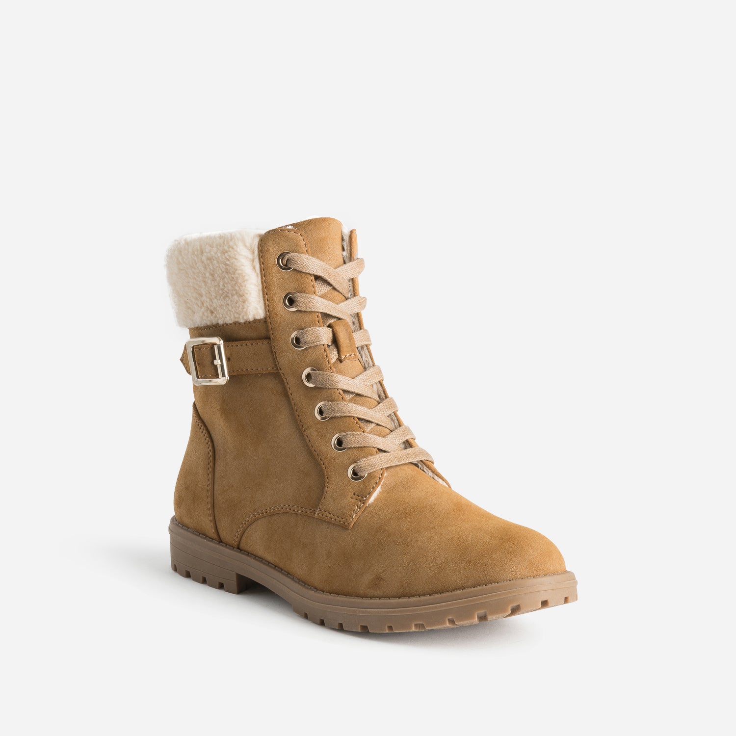Boots à lacet BUGGY camel suédé