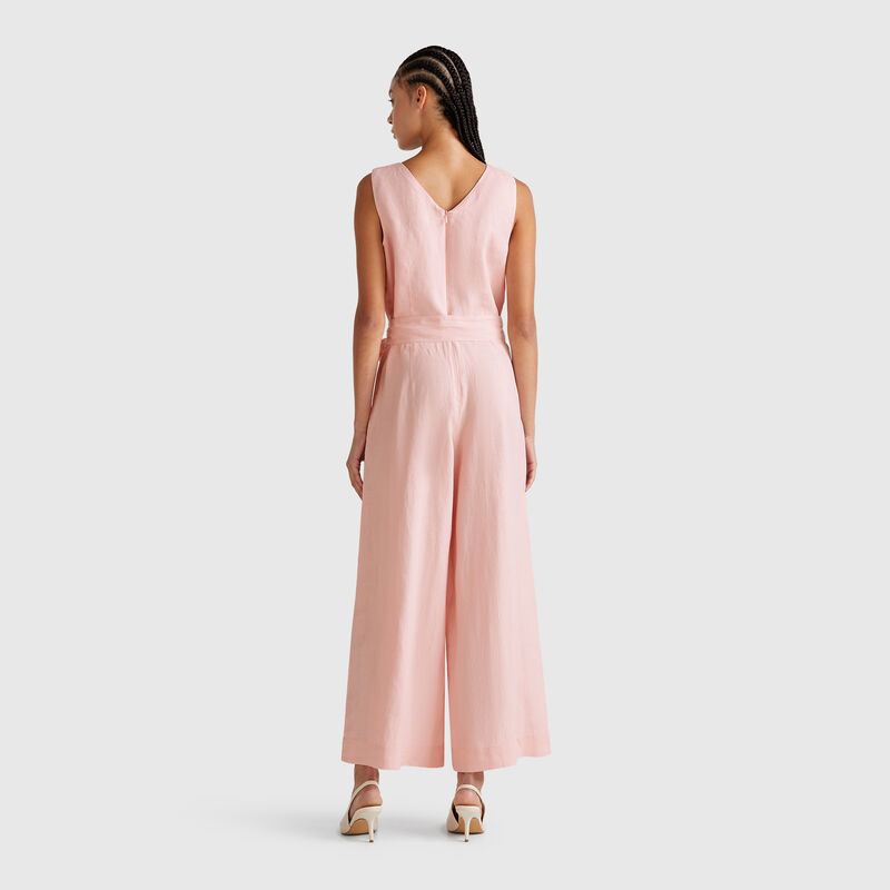 Jumpsuit in pure linen